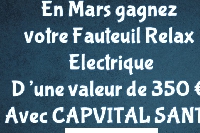 En Mars, gagnez votre fauteuil relax d'une valeur de 350 € !