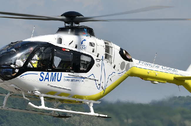 Un ado en urgence absolue après un accident de moto-cross