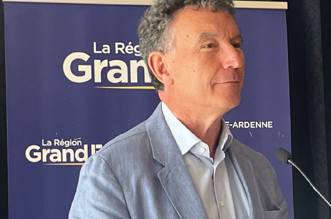 Le Président de la Région Grand Est dans les Ardennes ce lundi 