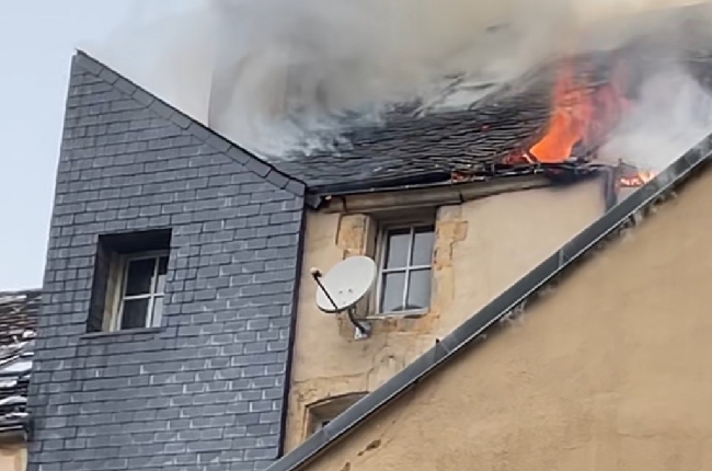 Un nouvel incendie dans le centre ancien de Sedan 