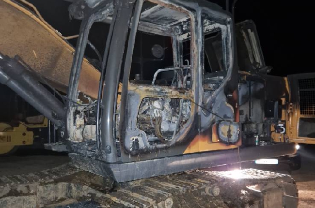 Le futur Parc Photovoltaïque de Douzy vandalisé, des engins de chantier incendiés