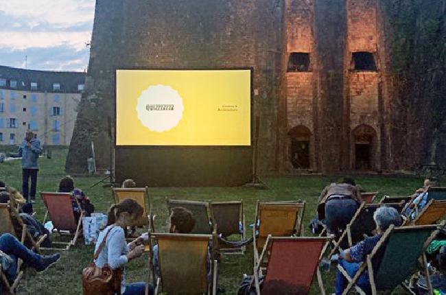 Architecture et cinéma dans les Douves du château fort de Sedan 