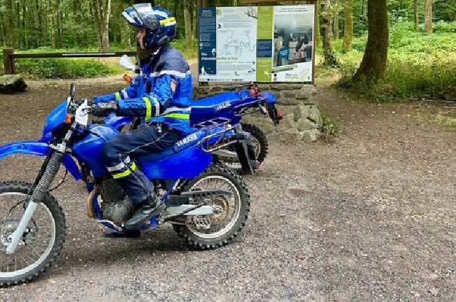 La gendarmerie des Ardennes se dote de motos tout-terrain 